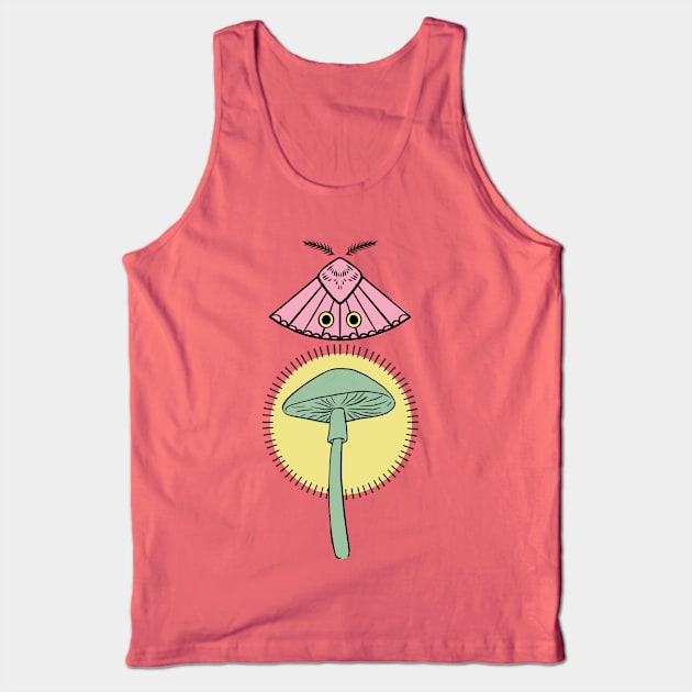 moth and mushroom Tank Top by terastar